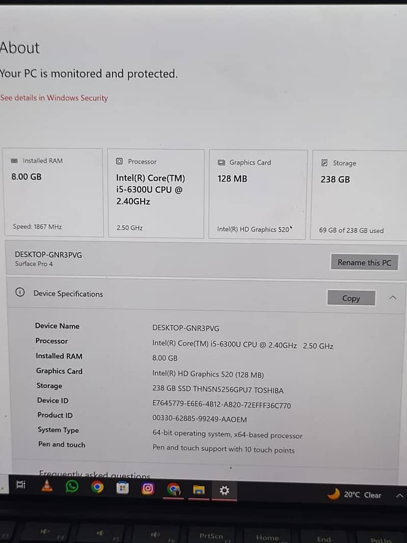 Microsoft surface pro 4 1