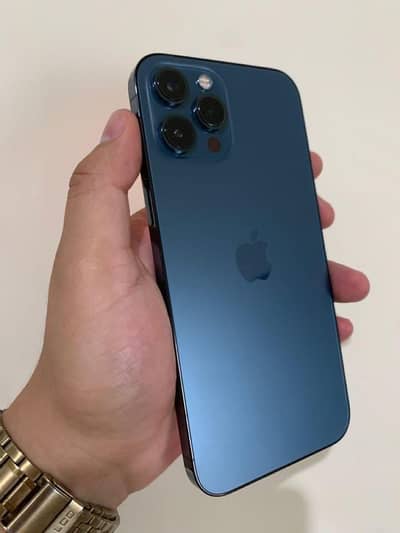 Iphone 12 pro max (Pta Approved) 256 gb LLA pacific blue