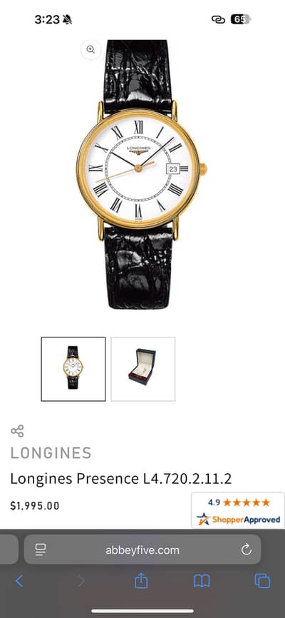 Longines L4.720. 2 watch for sale PVD 24k Gold plated Quartz movement