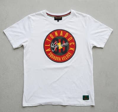 Men’s White Graphic T-Shirt – Tornado Genuine Printed Casual Tee