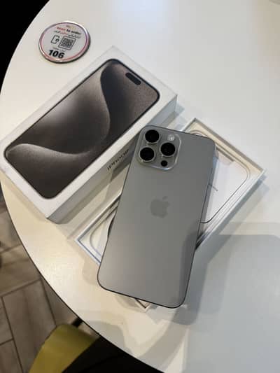 15 pro max 256gb PTA APPROVED