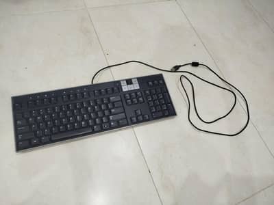 HP Dell Wired USB Keyboard – Full Size with Numeric Keypad