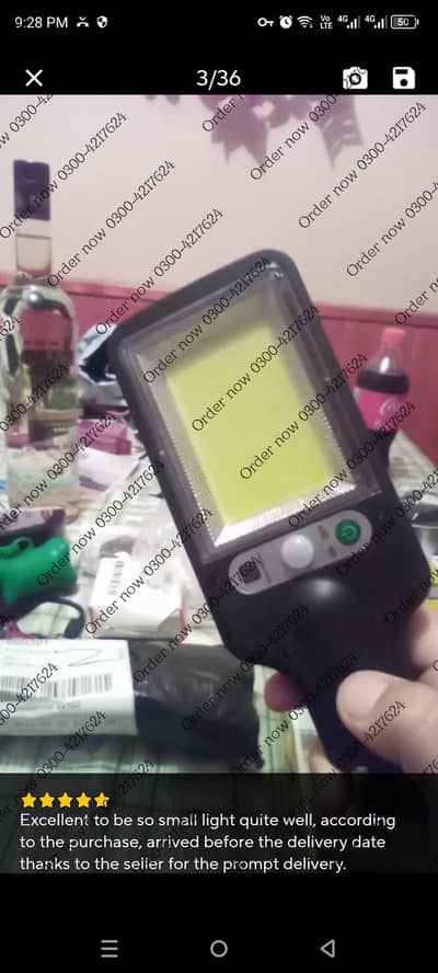 50W Solar Lights Wall Outdoor, 213 LED Solar Powered Street