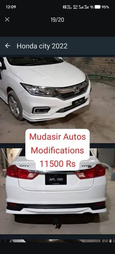 Honda city body kit new model