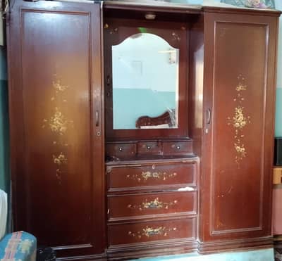 wooden dressing wardrobe for urgent  sale