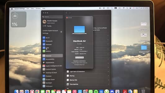 Macbook M1 8/256 GB Silver