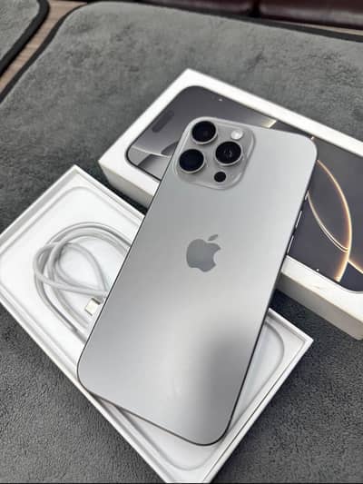 iPhone 16 Pro Max, 512 GB, PTA Approved, 100% just Box open