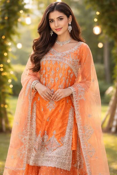  Red Bridal / Wedding Lehenga Suit