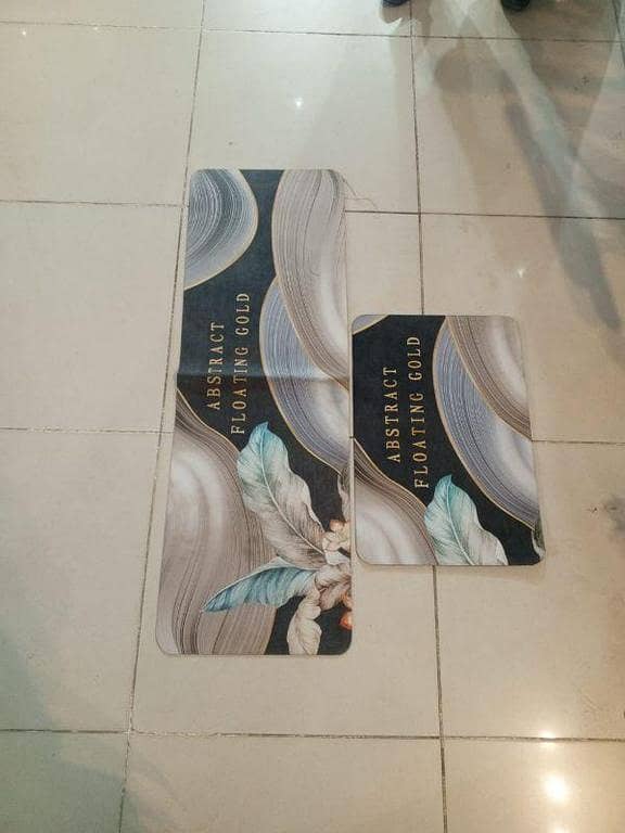 2 Pieces Runner and Matt ( Random Designs ) size matt *16"*24* " Size runner *16"*48*"  Exclusively