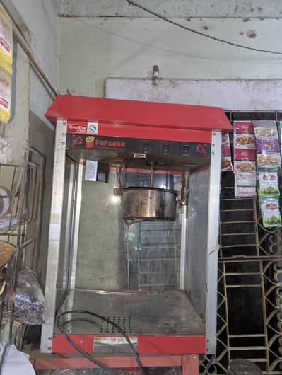 Commercial Popcorn Machine (Electric + Gas) – Like New