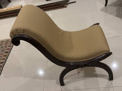 Pair of curved side chairs