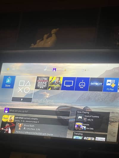 PS-4 Slim 500GB with 2 controllers and Game