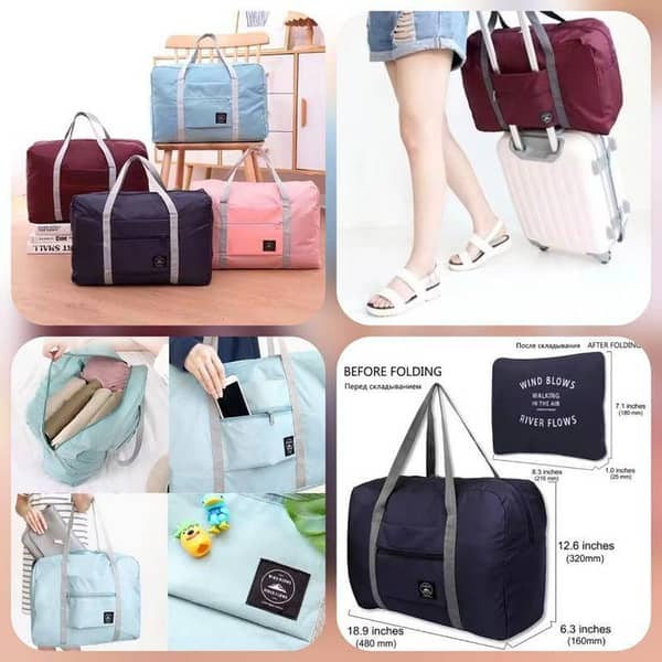 Foldable Duffle Bag ( Random Colors )