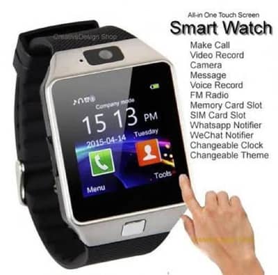 DZ09 Bluetooth Smart Watch with Camera & SIM | HD Touch Screen