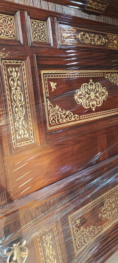 Double bed set solid wood only 1 week use