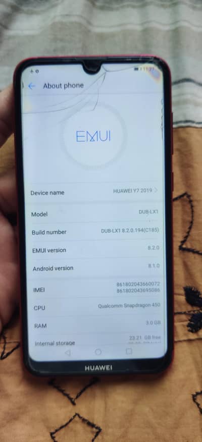 y7 dual sim approved 3/32 In working all ok