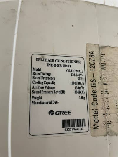 Gree 1-Ton AC (12CZ8A) | 100% Original Compressor | Chilled Cooling