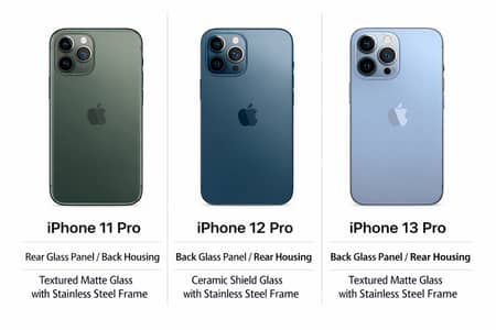 Original back cover of iphone 11pro, 12promax and 13 pro