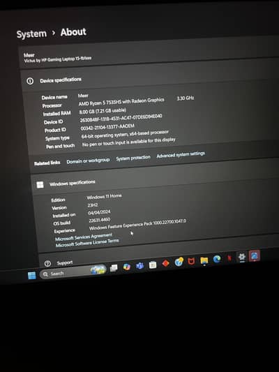 Hp victus ( gaming laptop )