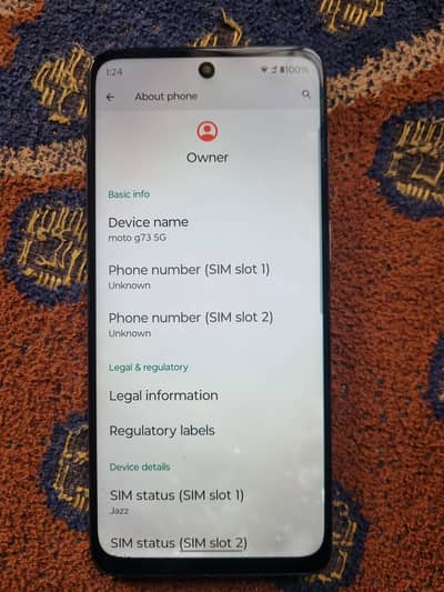 Motorola g73 5g dual approved