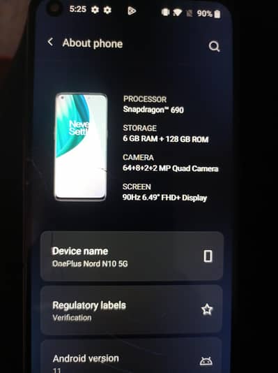 nord n10 5g 6GB 128GB
