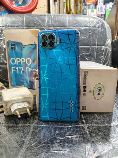 oppo F17pro 8/128 with box charger good cindition no fault