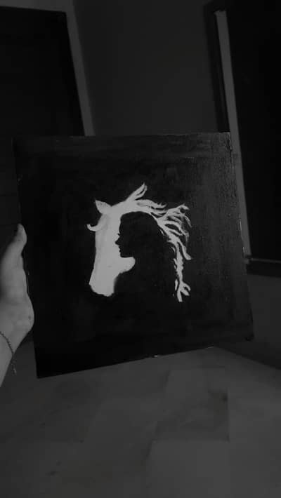 Hand-Painted Fashion Art Canvas