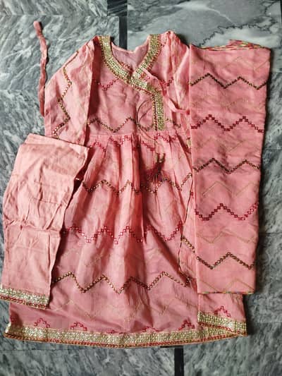 3pc Cotton Net Dress