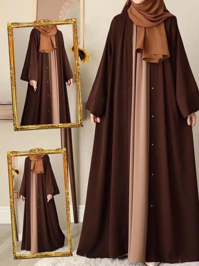 Georgette plain full abaya