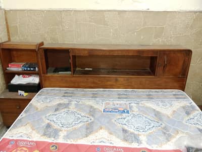 Strong Wood bed for sale