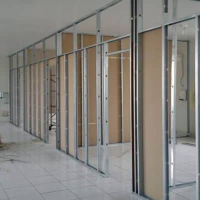 OFFICE PARTITION, GYPSUM BOARD PARTITION & CEILING, GLASS PARTITION