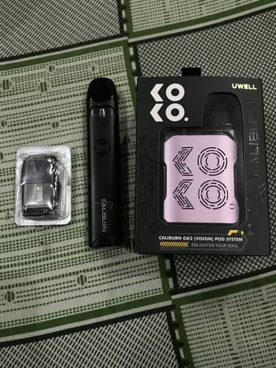 (GK2 mini)BOX PACK  ky sath ek or pod hai uwell caliburn