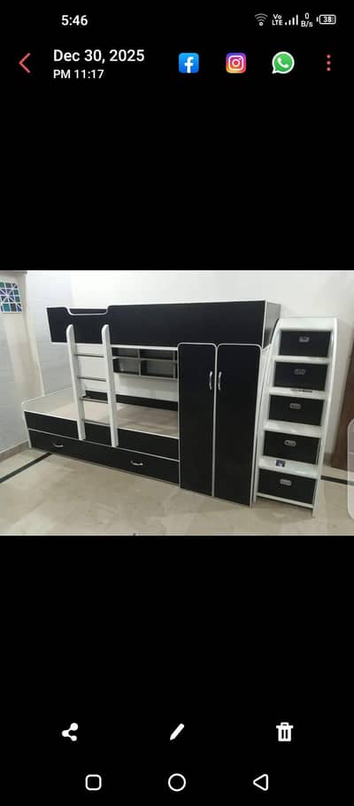 Bunk bed | Kid wooden bunker bed | Baby bed | Double bed | Triple bed