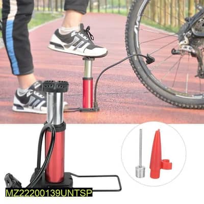 Portable Hand Foot air pump with gauge