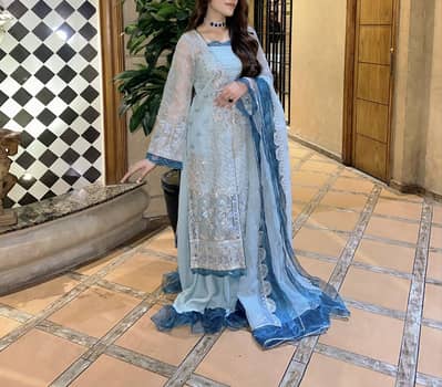 Beechtree branded organza three piece dress