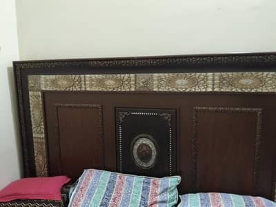 Slightly used King size bed with mattress