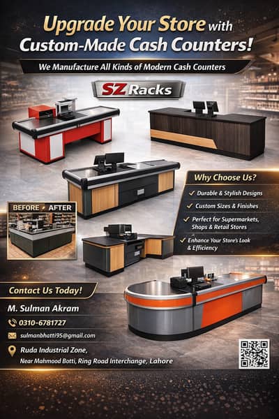 Supermarket Billing Counter | Durable Cash Counters