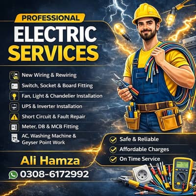 Professional Electrician – Fast & Reliable Electrical Services  24/7