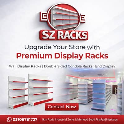 warehouse Racks, heavy racks, display racks, wall mounted racks, file