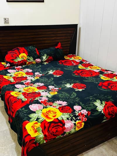 Two king size wooden double bed for sale in very good condition withou