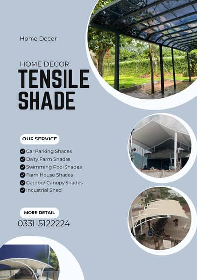 Tensile Shades/Sun Shades/Dome Parking/Car Parking/Roof Shades
