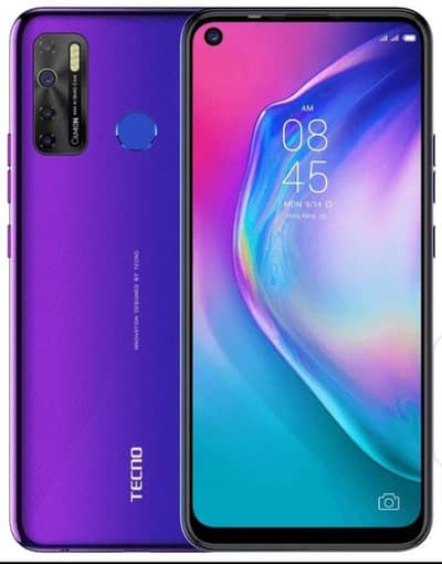 tecno camon 15 4+4GB 64GB with box