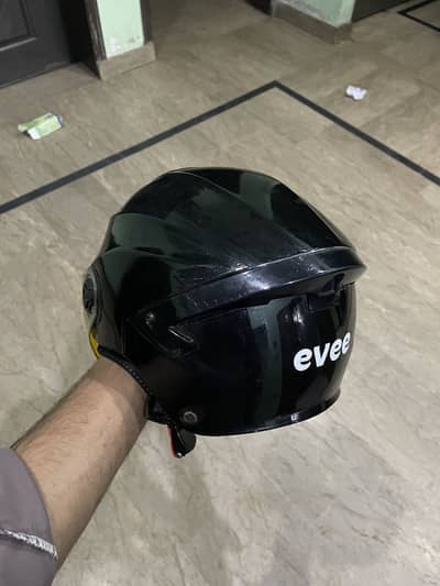 Evee Helmet Black Colour Total Wrapped