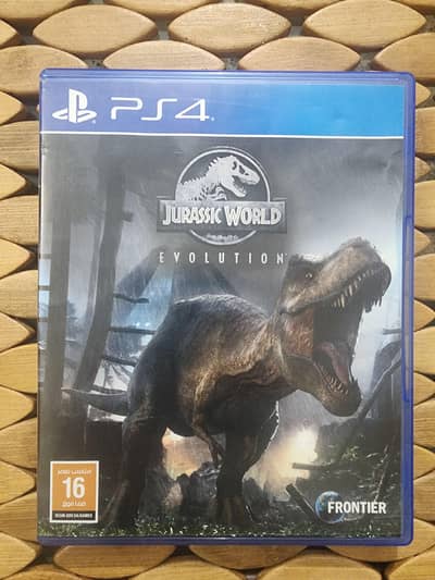 Jurassic World Evolution PS4 game disc