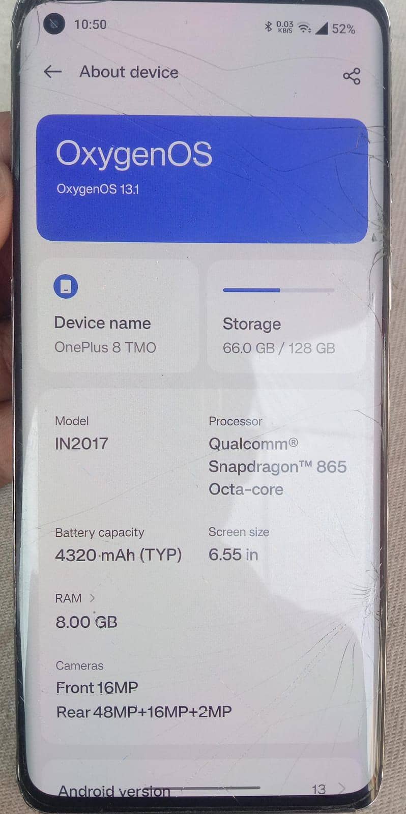 one plus 8 single sim 1