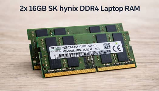 SK hynix 16GB DDR4 Laptop RAM 2666MHz (PC4-2666V) – Original – Excell