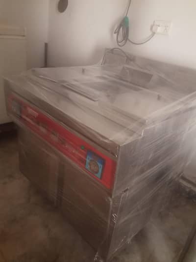 display food counter/deep fryer/iron table