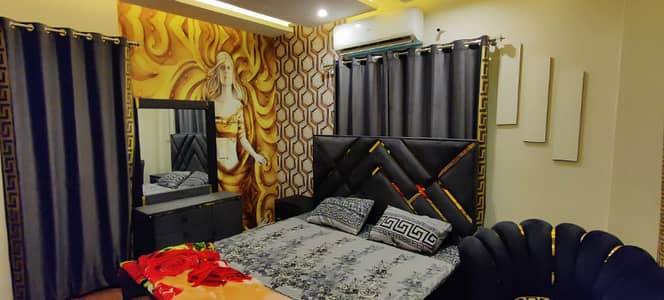 1 Bedroom VIP Full furnish flat per day available in Bahria town Lahore 0300 4561276