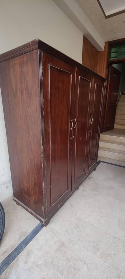 Pure wooden 3  doors full size Wardrobe | 3 door full size Almaari