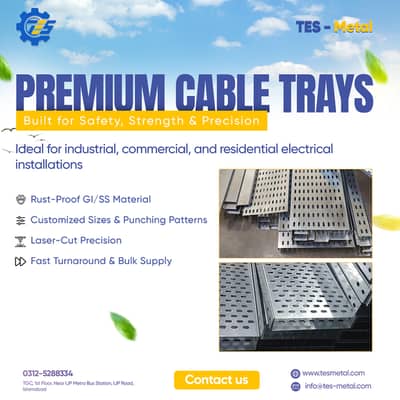 Industrial Cable Trays – Manufacturer Direct | TES Metal Islamabad